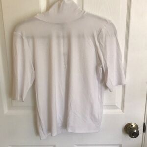 Eileen Fisher White Turtleneck Top